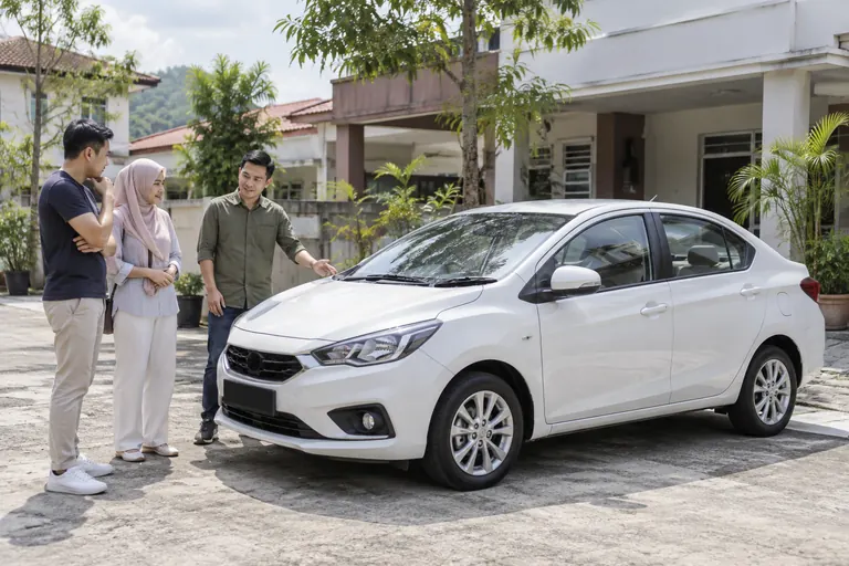 Sedan dalam ilustrasi cadangan pelanggan.