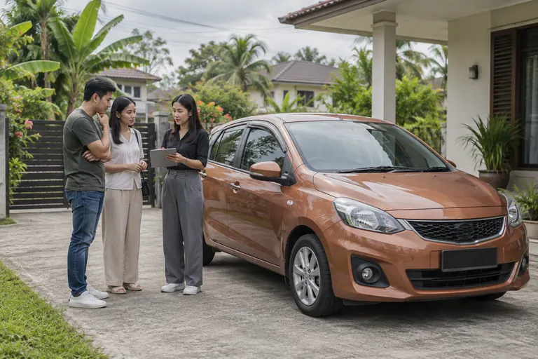Hatchback dalam konteks cadangan penghantaran.